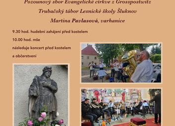 Pozvánka na slavnost patronů města Jana a Pavla