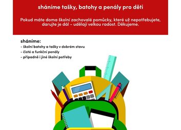 Pomozte dětem vykročit do školy s radostí!